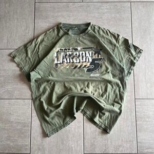 Hendrick Motorsports Kyle Larson 5 Racing Graphic T-Shirt Olive Green Mens XL